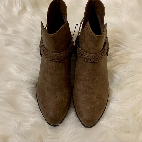 Daisy Fuentes Shoes - Daisy Fuentes “Winifer” Faux Leather Booties
